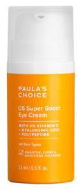 Buy now Paula's Choice C5 Super Boost Eye Cream for Dark Circles, Puffy Eyes, Fine Lines & CrowÆ’??s Feet, Eye Repair Cream with 5% Vitamin C, Hyaluronic Acid & Peptides, Fragrance Free, 0.5 fl oz at indiglob india