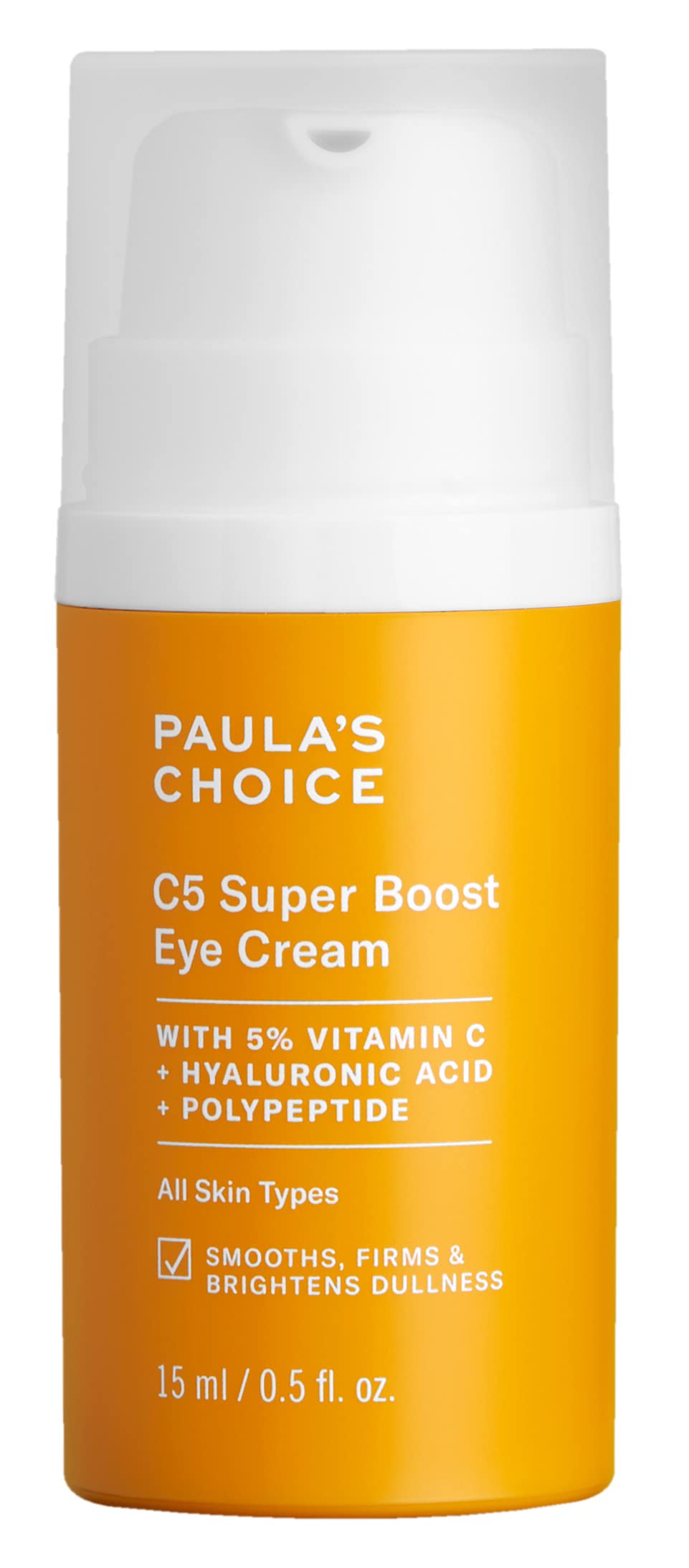 Buy now Paula's Choice C5 Super Boost Eye Cream for Dark Circles, Puffy Eyes, Fine Lines & CrowÆ’??s Feet, Eye Repair Cream with 5% Vitamin C, Hyaluronic Acid & Peptides, Fragrance Free, 0.5 fl oz at indiglob india