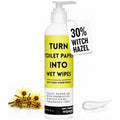 Wipegel | Witch Hazel Cleansing Gel with Prebiotics | Turns Toilet Paper into Gentle, Flushable Wipes | For Sensitive Skin & Daily Freshness | Up to 400 Uses | Fragrance-Free & Septic Safe