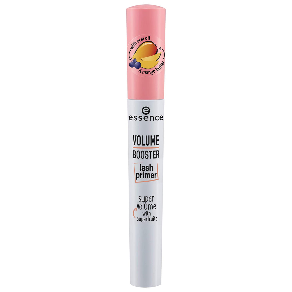 essence Volume Booster Lash Primer, Extra Volume and Length (Pack of 1) | Conditions with Mango Butter and Acai Oil, White Formula, Mascara Primer, Buildable Base, Vegan, Cruelty and Paraben Free