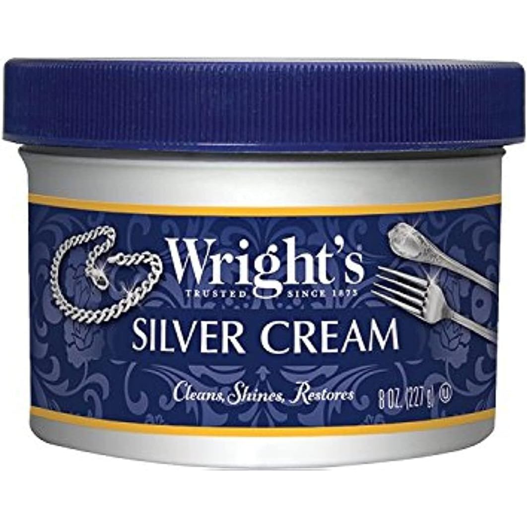 Buy now Wright's Silver Cleaner and Polish Cream - 8 Ounce - Ammonia Free - Gently Clean and Remove Tarnish Without Scratching at indiglob india