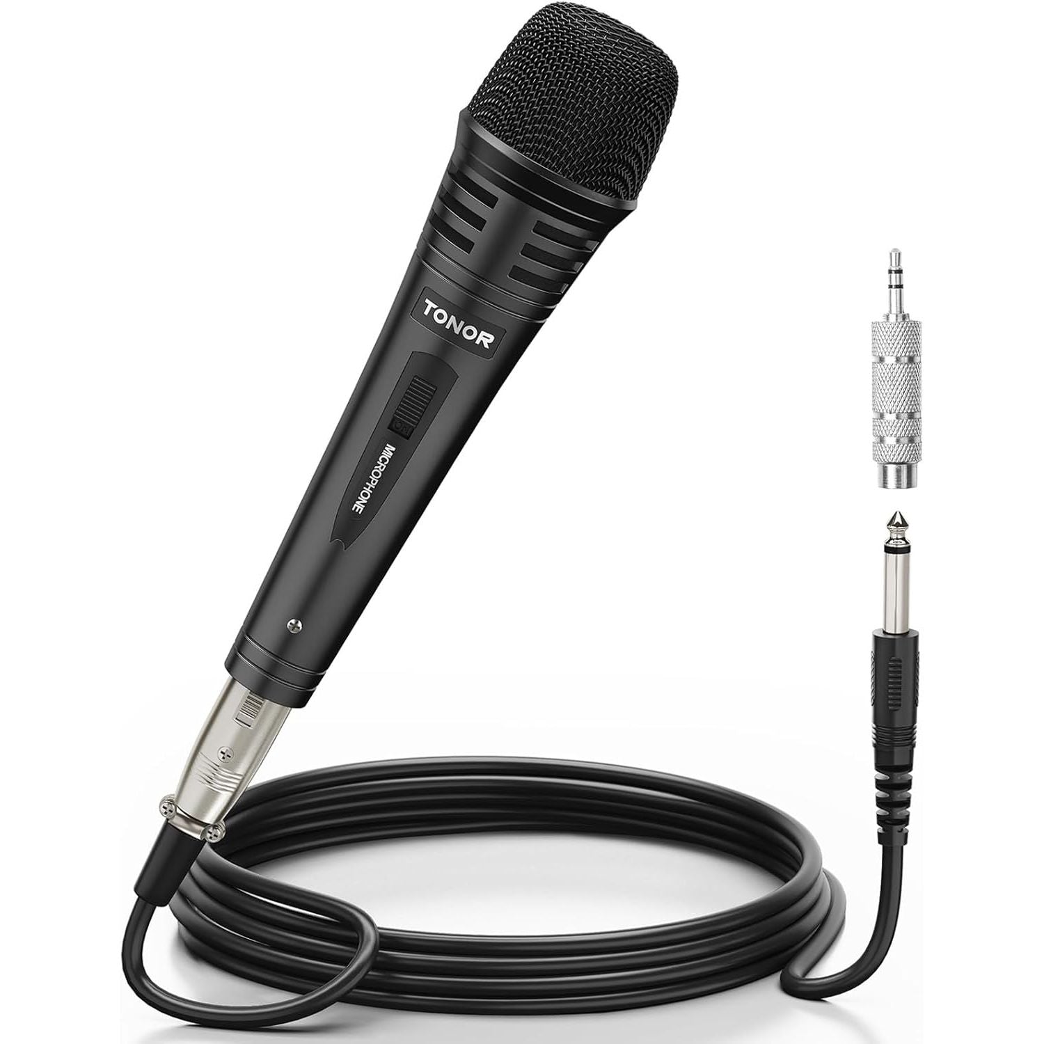 Buy now TONOR K1 Vocal Microphone for Singing, Dynamic Handheld Wired Karaoke Mic, Microfono with 5M XLR to 1/4" Cable, Compatible with Amp, Mixer, Suitable for Speech, Karaoke and Outdoor Activities K1 at indiglob india