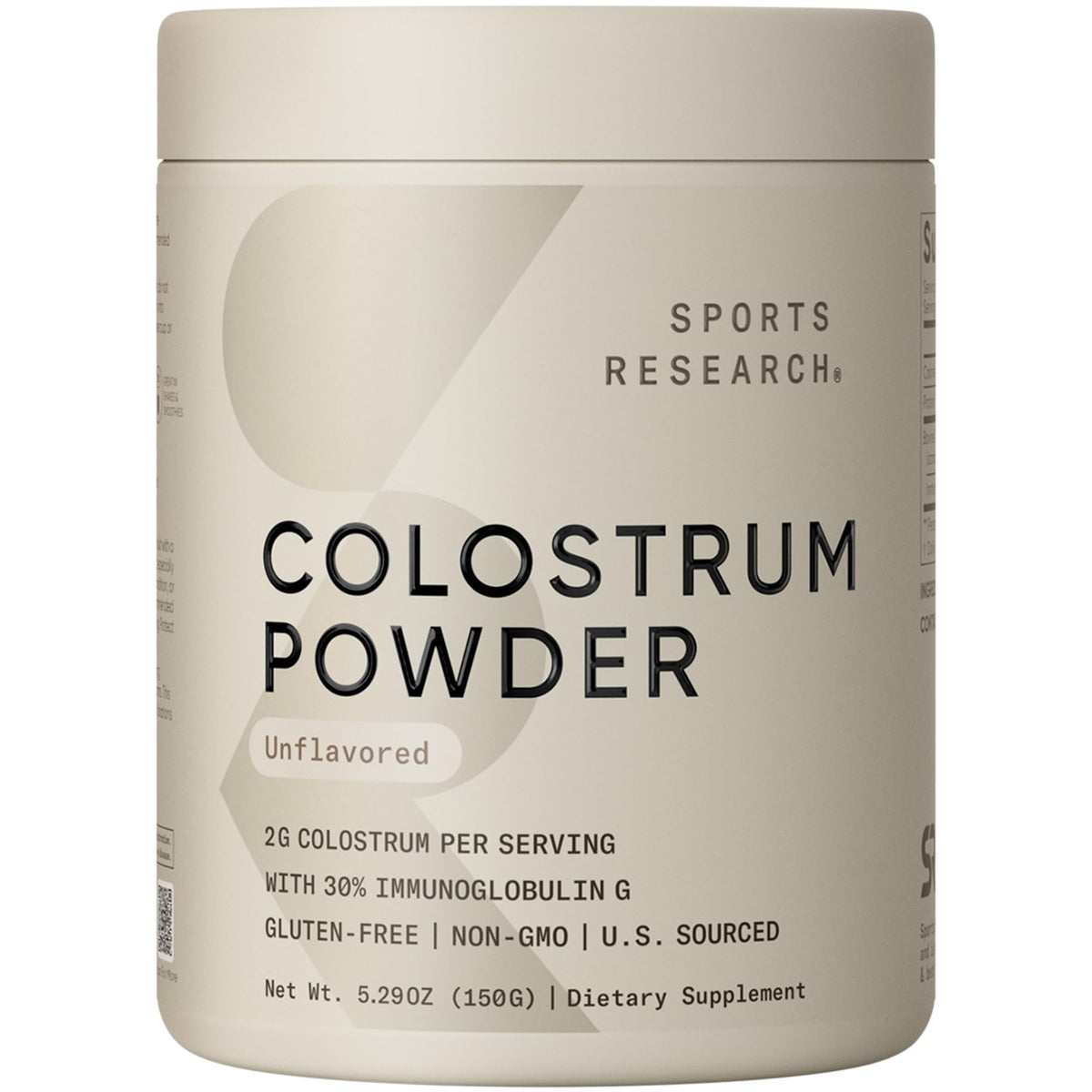 Sports Research® Bovine Colostrum Powder | Immune & Gut Health Support