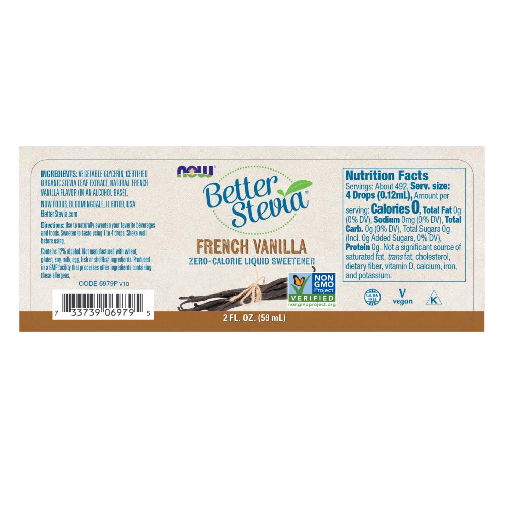Buy now Now Foods BetterStevia Liquid Extract (French Vanilla) - 2 oz. 2 Pack at indiglob india