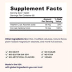 EZ Melts Iron - Supplement for Daily Energy & Iron Support - with Vitamin C - No Artificial Flavors - Non-GMO & Vegan - Zesty Orange - 180 Dissolvable Tablets (180 Servings)