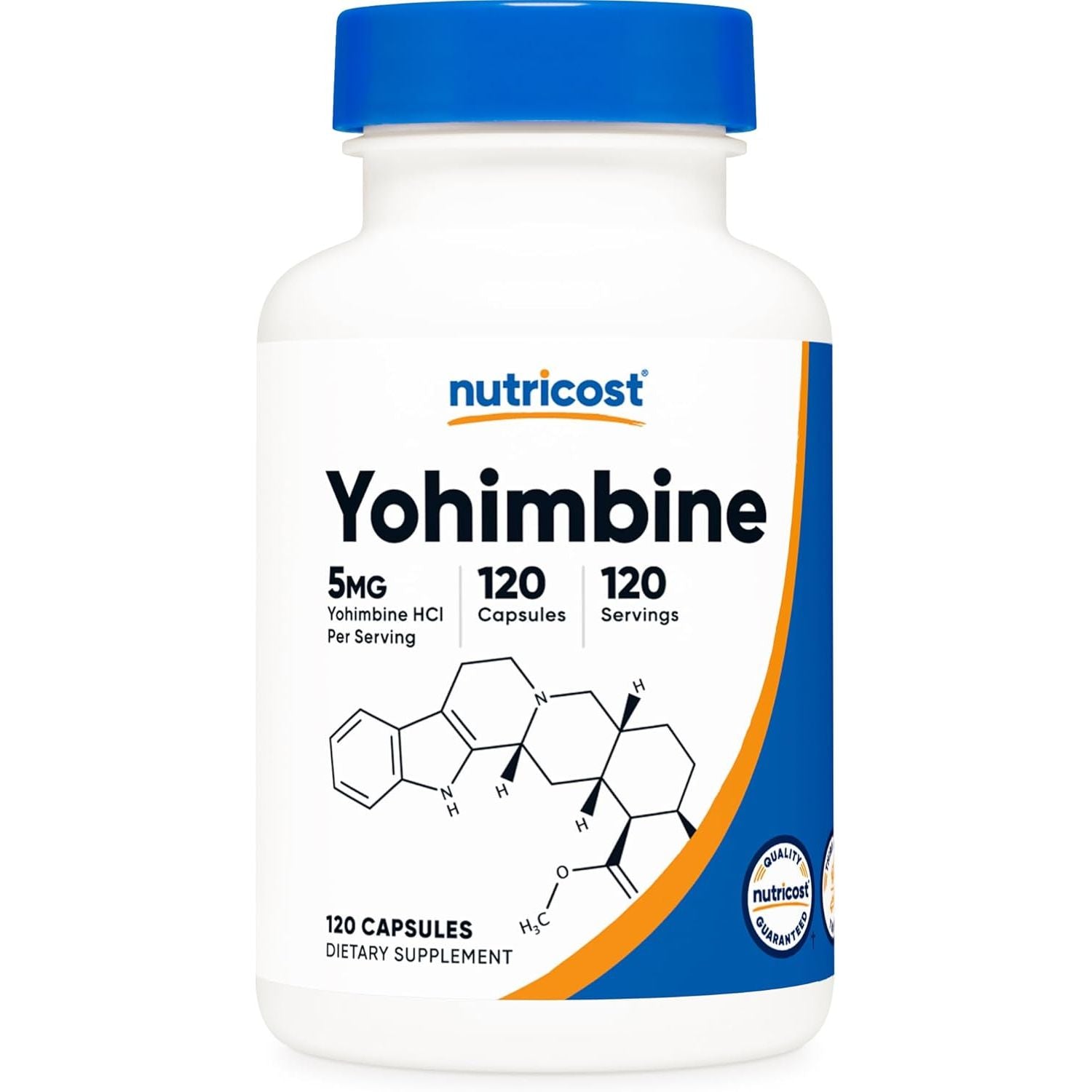 Buy now Nutricost Yohimbine HCl 5mg, 240 Capsules Extra Strength - Gluten Free, Non-GMO 120 Count (Pack of 1) at indiglob india