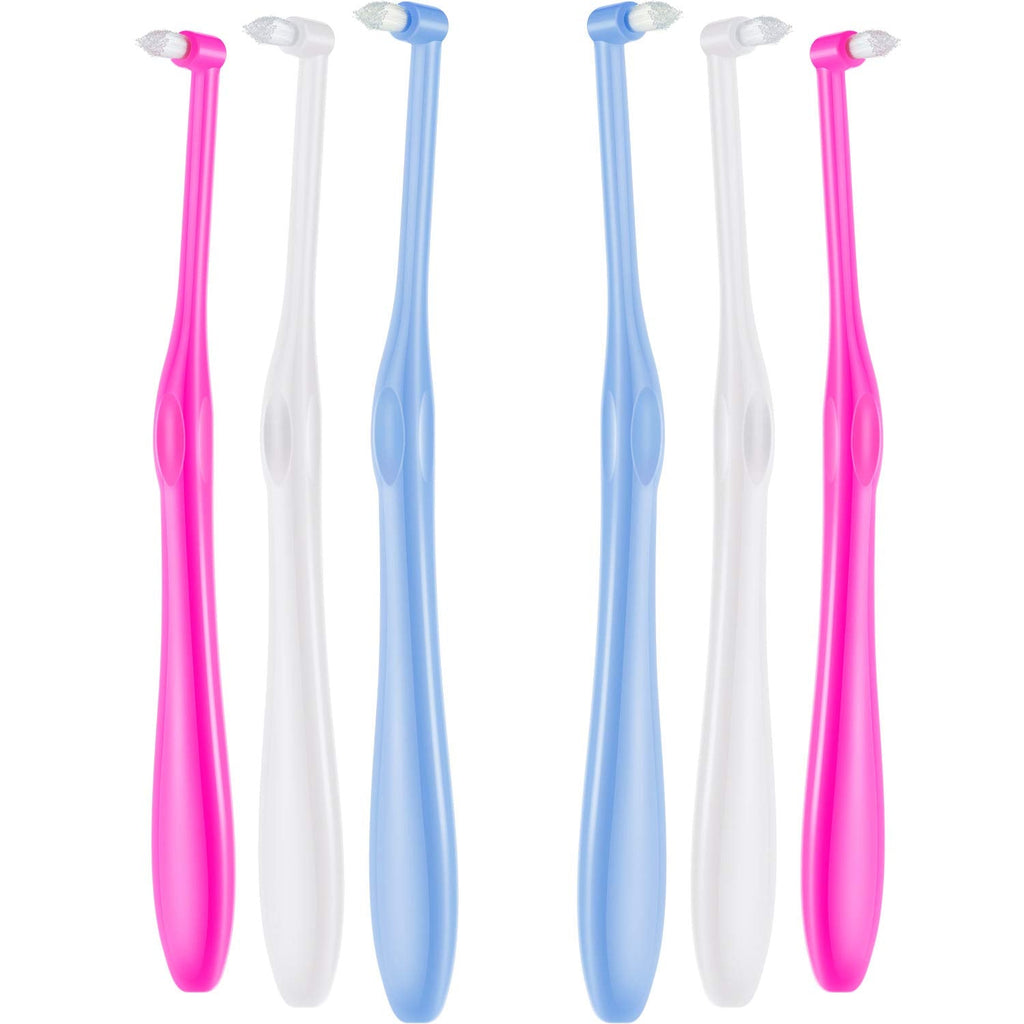 Buy now Boao 6 Pieces Tuft Toothbrush Tufted End-tuft Soft Trim Single Compact Interdental for Detail Cleaning Tapered Brush(Tapered Brush) Tapered Brush at indiglob india