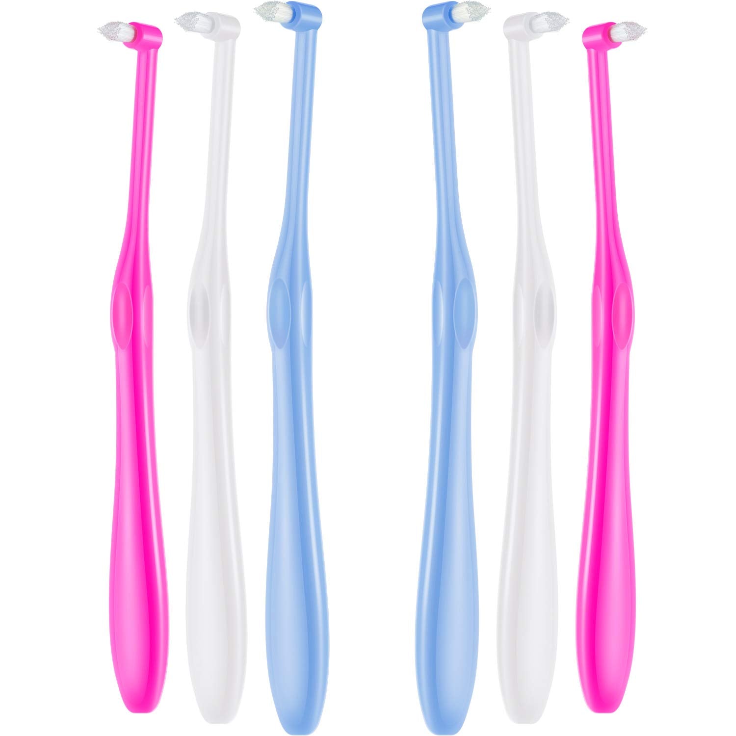 Buy now Boao 6 Pieces Tuft Toothbrush Tufted End-tuft Soft Trim Single Compact Interdental for Detail Cleaning Tapered Brush(Tapered Brush) Tapered Brush at indiglob india
