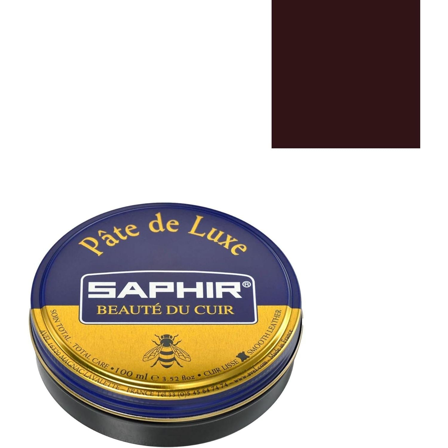 Buy now Luxe Shoe Wax by Saphir 50ml Burgundi at indiglob india