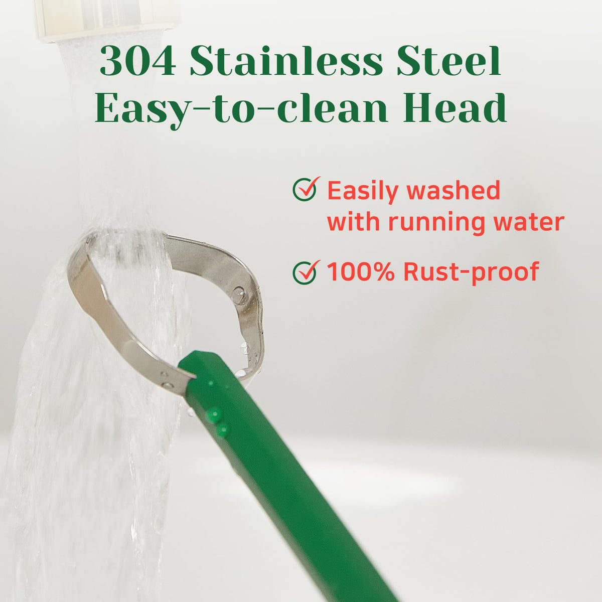 EUTHYMOL 304 Stainless Steel Tongue Scraper – Removes Tongue Plaque
