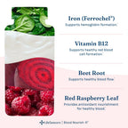 LifeSeasons Blood Nourish-R - Iron Supplement - Non Constipating - Supports Anemia, Fatigue, Paleness & Dizziness - Blood Building - Iron, Alfalfa, Raspberry & Vitamin B-12-60 Capsules (Pack of 2)