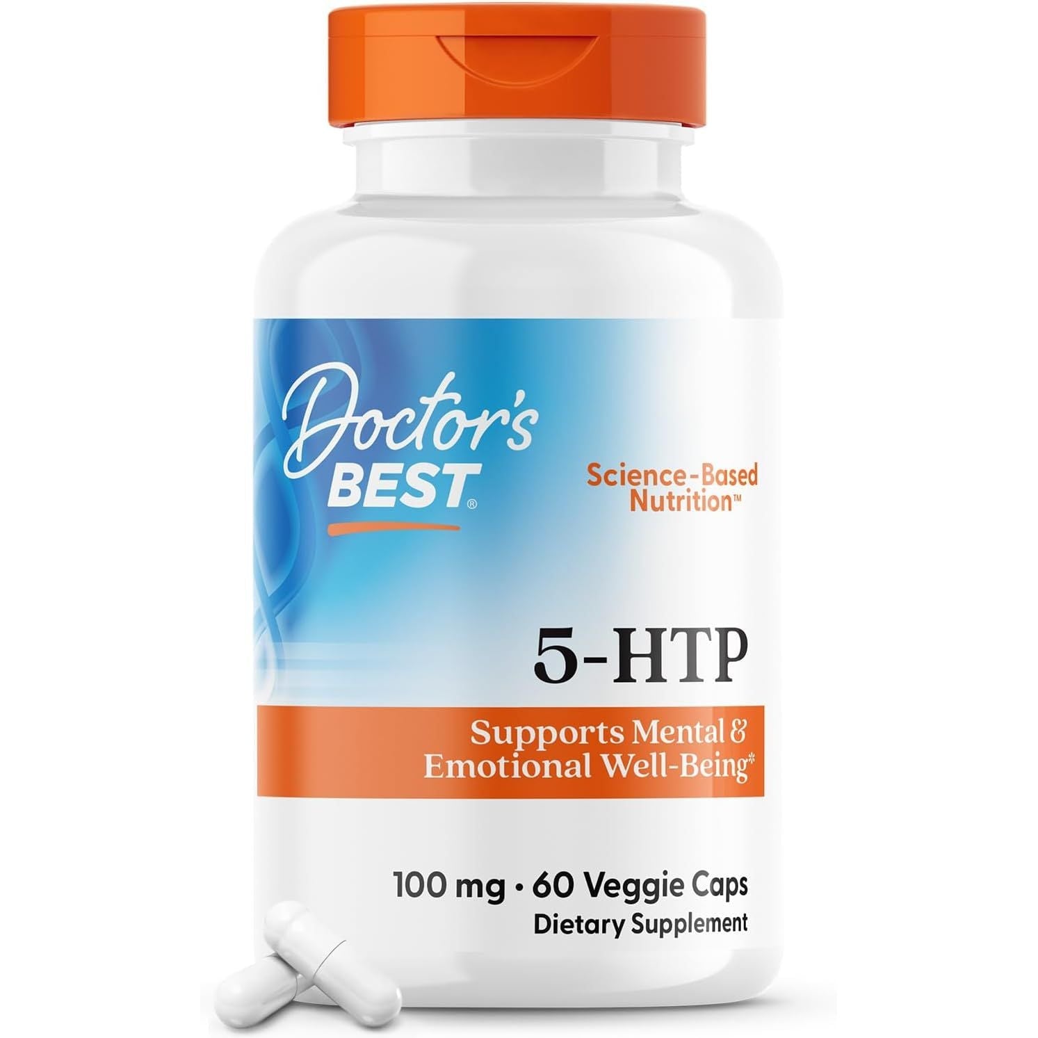 Buy now Doctors Best 5-HTP, Supports Mental & Emotional Well-Being, Non-GMO, Gluten Free, Soy Free, Vegan 180 Veggie Caps 60 Count (Pack of 1) Unflavored at indiglob india