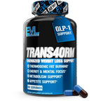 EVL Trans4orm - Thermogenic Fat Burner Support for Men & Women- 60 Servings | Fast Acting Weight Loss Energy and Appetite Support - Green Tea Supplement for Men and Women