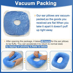 Buy now Ear Piercing Pillow for Side Sleeping Ear Pillows with Holes for Ear Pain Pressure Sore Relief Earring Cnh Nflammation Surgery Guard Pillow Headphone Sleepers Donut Cushion Adjustable Filling at indiglob india