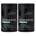 Sports Research® Berberine 1000mg, 60 Veggie Capsules | Herbal Ayurvedic Metabolic Health Support | Vegan Certified, Gluten-Free, Non-GMO - 30 Servings