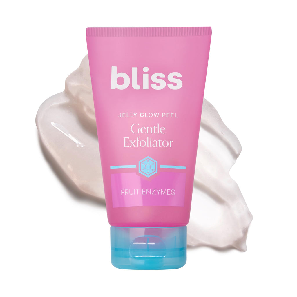 Buy now Bliss Jelly Glow Peel™ Gentle Non-Abrasive Cleanser and Exfoliator With Fruit Enzymes - 4 Oz - Nourishes and Hydrates Skin - Clean - Vegan & Cruelty Free at indiglob india