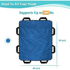 Buy now NEPPT Positioning Bed Pads for Elderly Transfer Sheet Hospital Bed Blanket Bedridden Patient Turning Body Lift Assist Draw Sheets with Handles for Pull, Slide, Repositioning, Transferring (48" X 40") at indiglob india