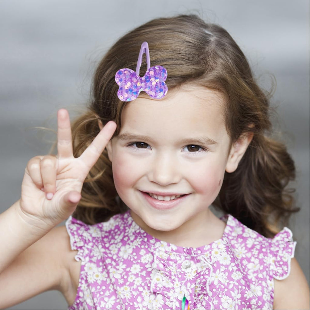 12 Pairs Hair Clips for Girls Hair Accessories for Kid Cute Glitter Toddler Girls Hair Accessory Multicolor Shaped