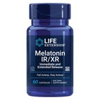Life Extension Melatonin IR/XR, 1.5 mg, immediate- and Extended-Release Formula for Optimal Sleep Support, Healthy circadian Rhythms, Cellular Defense, Gluten-Free, Non-GMO, 60 Capsules (Pack of 2)
