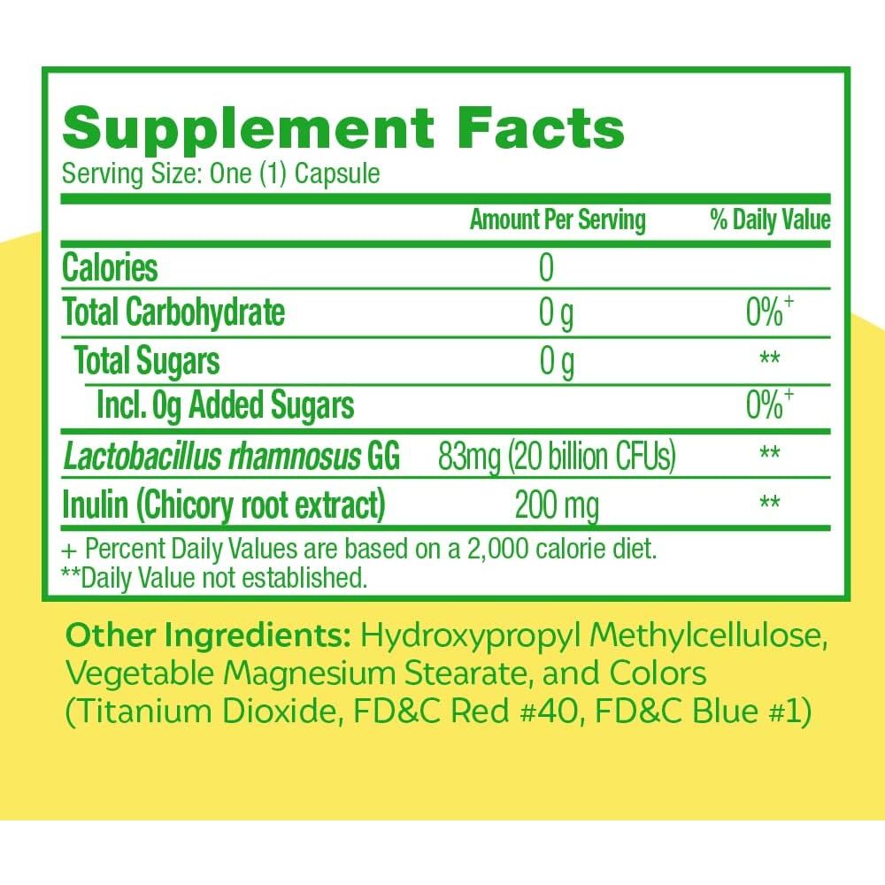Buy now Culturelle Ultimate Strength Probiotic for Men and Women, Most Clinically Studied Probiotic Strain, 20 Billion CFUs, Supports Occasional Diarrhea, Gas & Bloating, Non-GMO, 20 Count at indiglob india