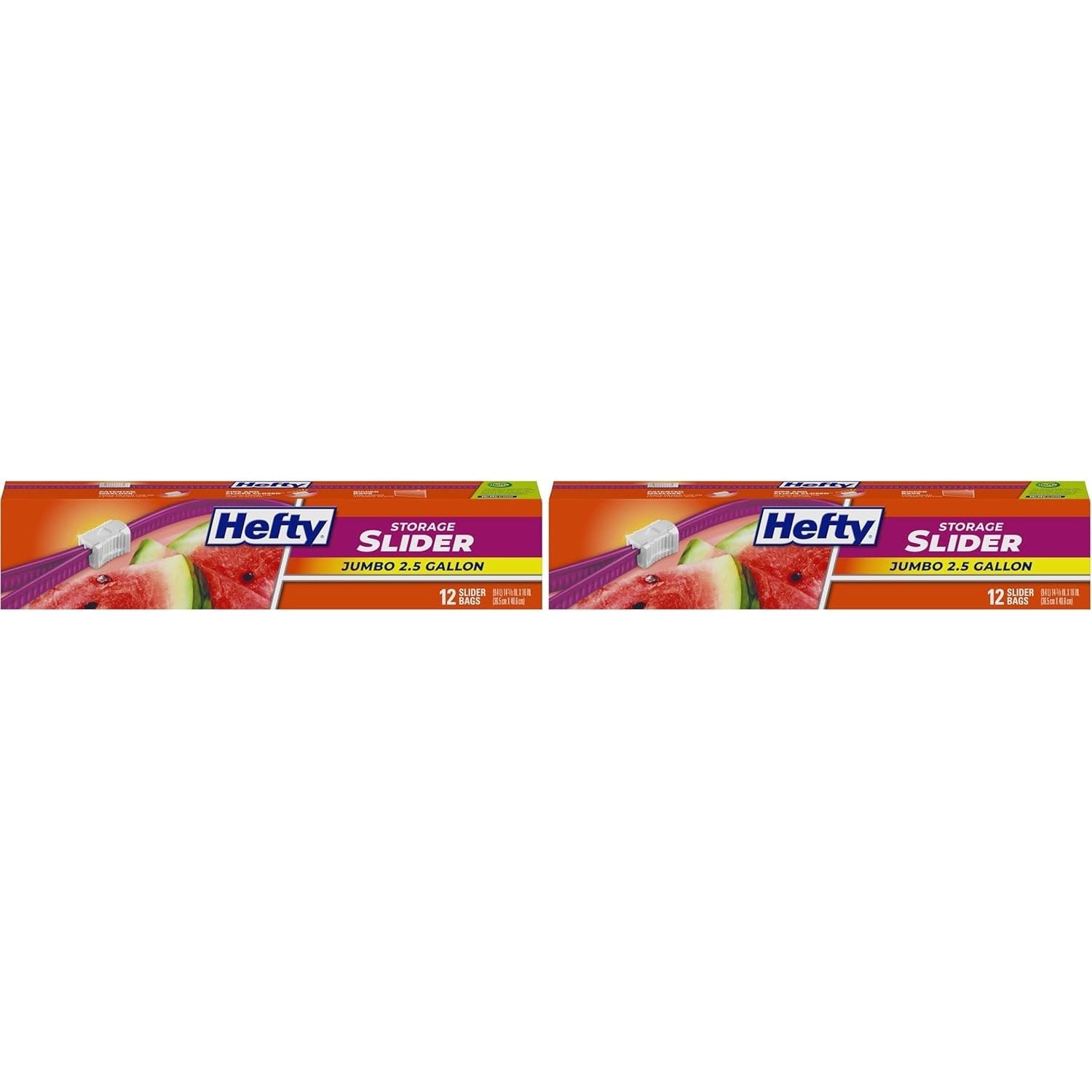 Buy now Hefty Slider Jumbo Storage Bags, 2.5 Gallon Size, 12 Count Jumbo - 12 Count (Pack of 2) at indiglob india