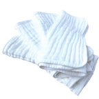 Synrroe Burp Cloths Large, Muslin Burp Cloths for Baby, Extra Absorbent and Soft, 6 Layers 20 by 10 Inches 100% Cotton (White Large 4 Pack)