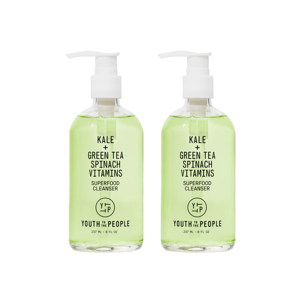 Buy now Youth To The People Superfood Facial Cleanser - Kale + Green Tea Daily Face Wash, Gentle Makeup Remover, with Soothing Antioxidants for Glowing Skin, pH Balance, Clean Pores, Sulfate-free, Refillable at indiglob india