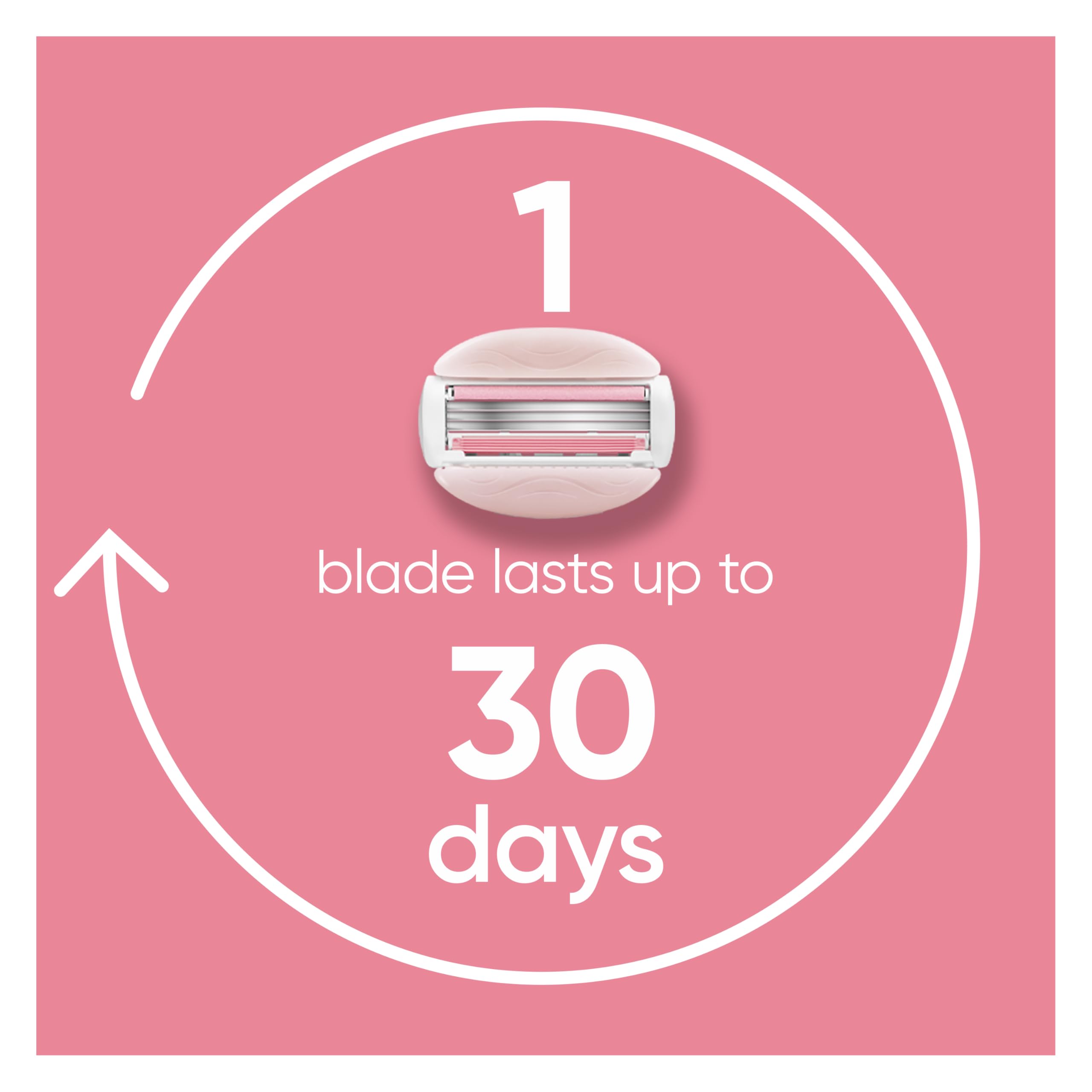 Gillette Venus ComfortGlide White Tea Women's Razor Refills, 4 Refill Cartridges, Fits Venus Reusable Razor Handles, 3-Bladed with Built-in Shave Gel Bars