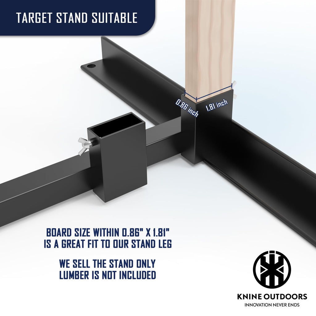 KNINE OUTDOORS Shooting Target Stand for Outdoors, Adjustable Base, 2 Pack