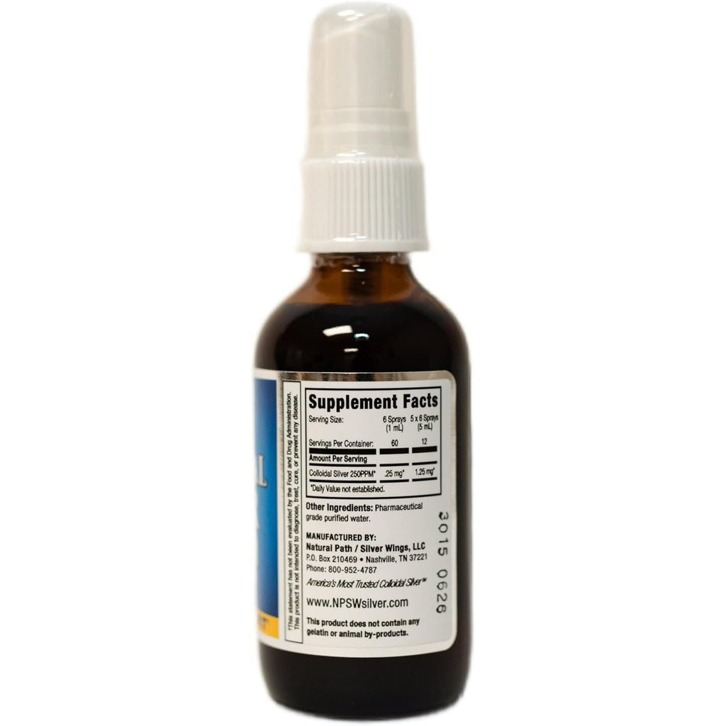 Buy now Natural Path Silver Wings Colloidal Silver Liquid - Enhanced Immune Support Supplement - 250ppm (1250mcg) - 2oz Spray at indiglob india