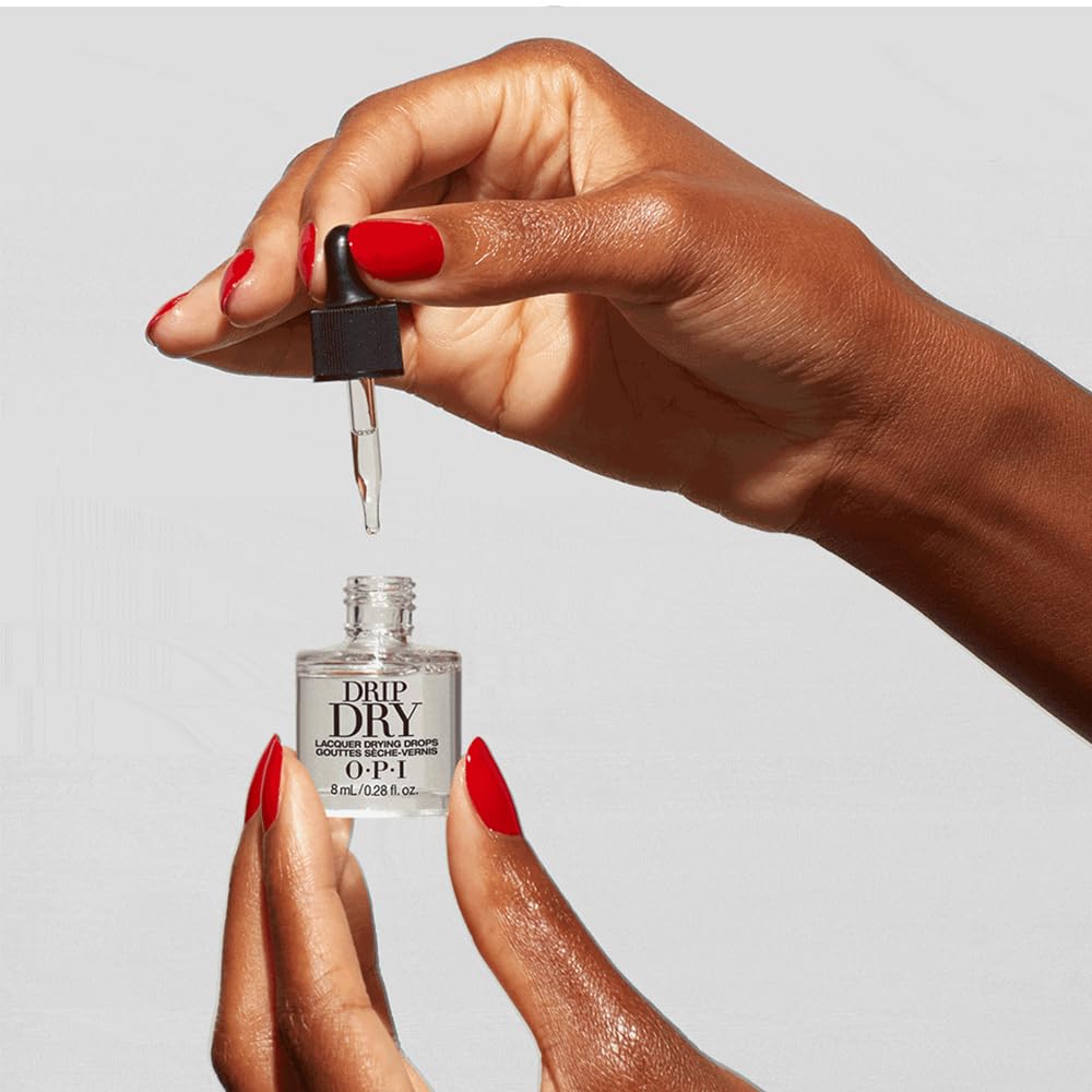OPI Drip Dry Polish Drying Drops | Nail Polish Quick Drying Drops | Fast Drying in 60 Seconds | Protects Nail Polish & Conditions Cuticles