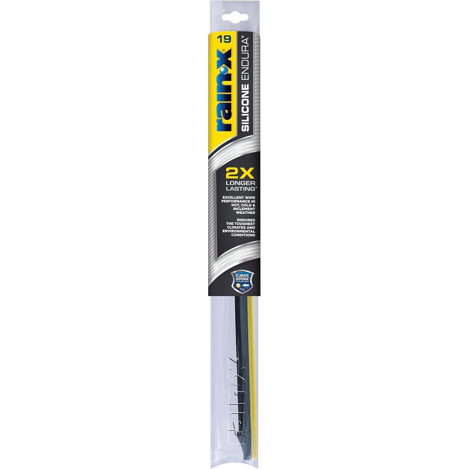 Buy now Rain-X 830122 Silicone Endura Wiper Blades, 22 Inch Windshield Wipers (Pack of 1), Automotive Replacement Windshield Wiper Blades With Two Times Longer-Lasting Resilient Silicone Rubber Squeegee 19" Endura at indiglob india