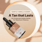 Self Tanning Drops - USA Made with Natural & Organic Ingredients | Medium Face Tanning Drops to Add to Lotion, Moisturizing Bronzing Tanner for Face & Body, Toxin Free Tanner for Fake Tan