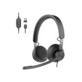 Buy now Logitech Zone 750 Wired On-Ear Headset with Advanced Noise-canceling Microphone, Simple USB-C and Included USB-A Adapter, Plug-and-Play Compatibility for All Devices at indiglob india