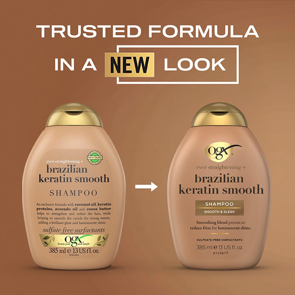 Buy now OGX Ever-Straight Brazillian Keratin Therapy Shampoo, 13 Ounce at indiglob india