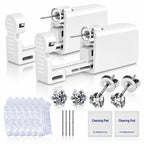 Anzero Ear Piercing Kit, Disposable Ear Piercing Gun with 5MM CZ Studs | Sterile Packed, 316L CZ Studs, Painless Quick Piercing, Easy and Safe, Home Self-Use, Suitable for Women, Men and Girls