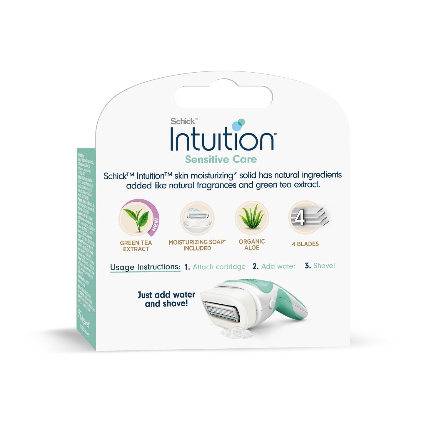 Buy now Schick Intuition Sensitive Care Razor Blade Refill Cartridges, 3 Count (Packaging may vary) at indiglob india