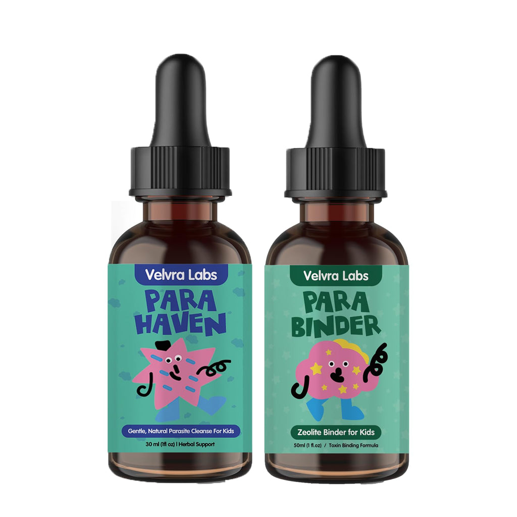 Parasite Cleanse for Kids,with Black Walnut and Wormwood Extract ，2 Bottles