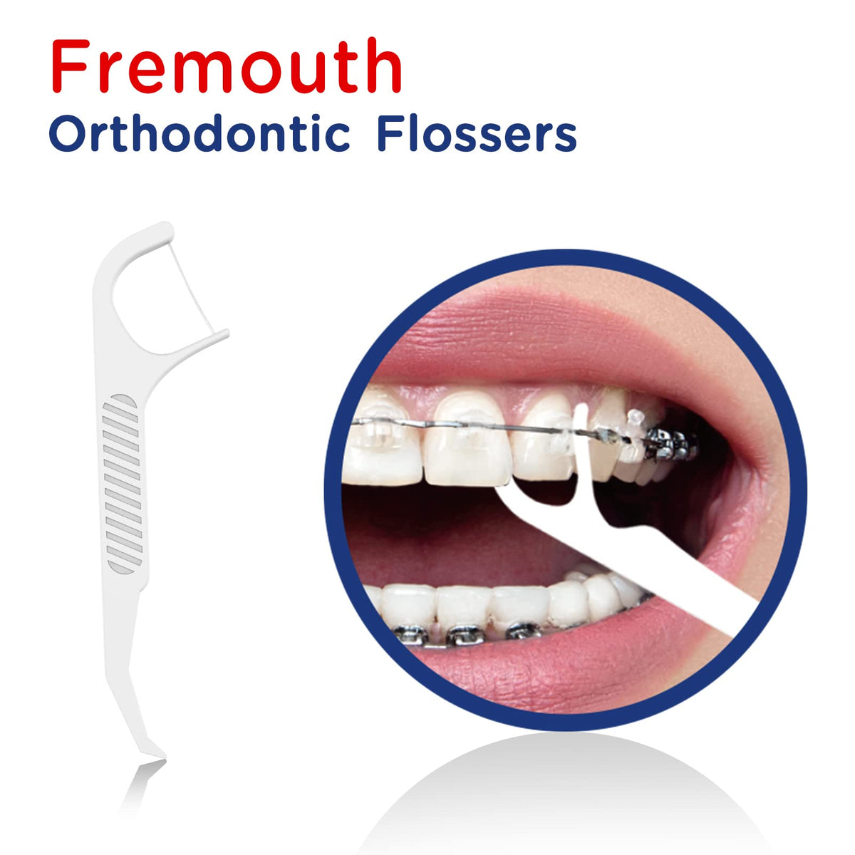 Fremouth Orthodontic Flossers for Braces - Ortho Floss Picks, 200 Count