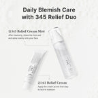 Dr.Althea 345 Relief Cream & Mist Duo, Korean Vegan Skin Care Set | Soothing Recovery & Moisture for Sensitive Skin, Daily Post-Acne Moisturizer, Versatile Hydration Mist Spray