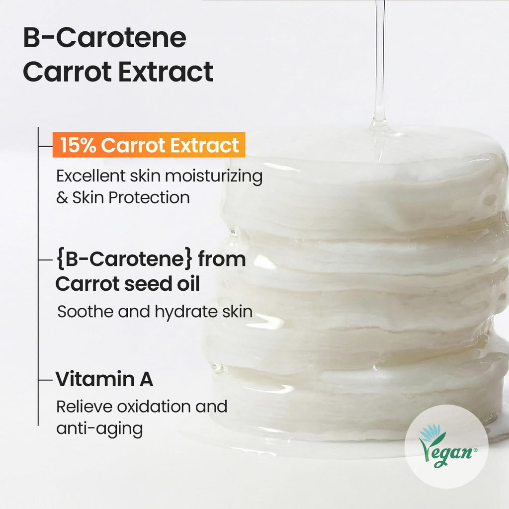 Buy now SKINFOOD Carrot Carotene Toner Pads, Hydrating & Soothing for Dry Skin, Instant Cooling, After Sun & Heat Care, Cotton Facial Toner Pads, Korean Skincare for Face (60 Counts) at indiglob india