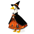 Halloween Porch Goose Outfits 3 Pcs Geese Outfit Outdoor Garden Statue