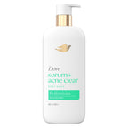 Dove Serum Body Wash Acne Clear with Salicylic Acid, 18.5 oz | Acne body wash with 1% salicylic acid to help clear and prevent acne breakouts