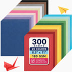 Mr. Pen- Colored Cardstock Bulk, 8.5" x 11", 300 Sheets, 20 Colors, 180 GSM