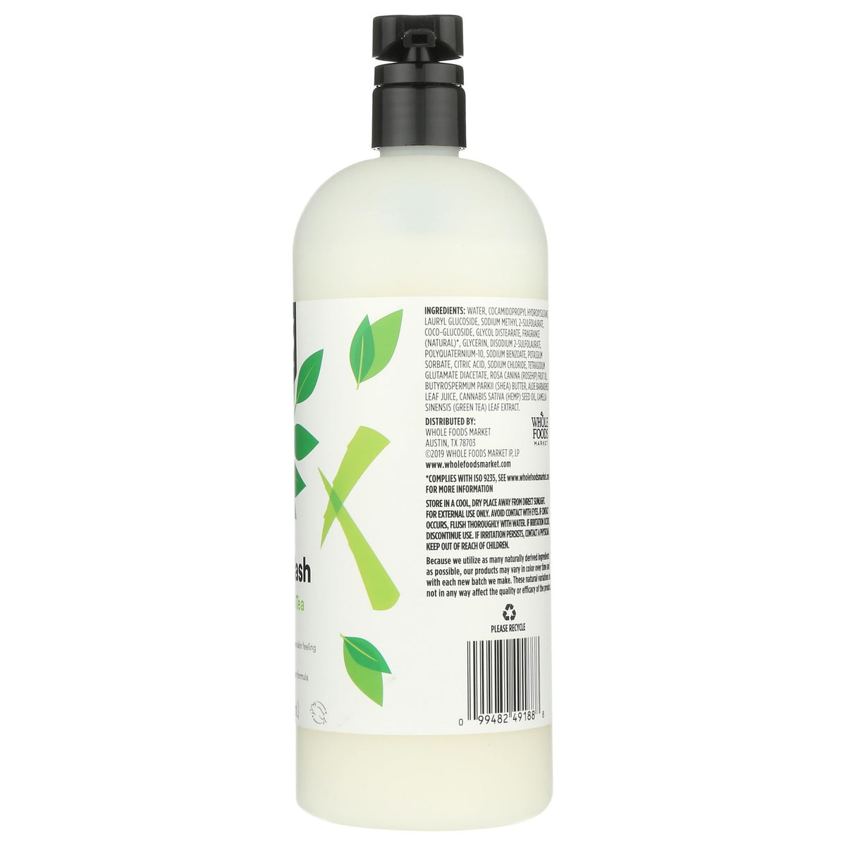 365 by Whole Foods Market, Body Wash Moisturizing Aloe & White Tea, 32 Fl Oz