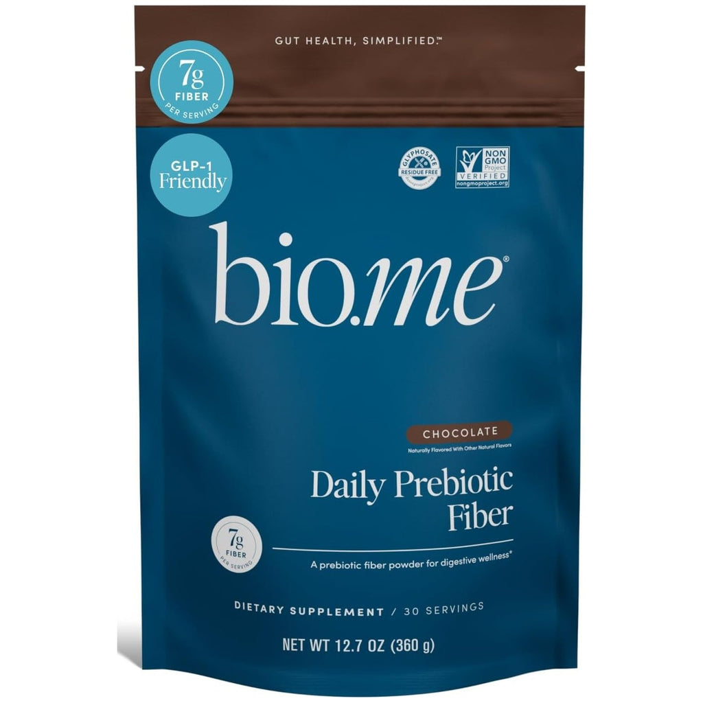Bio.me Daily Prebiotic Fiber with Electrolytes - Lemonade, 30 Servings | 7g per serving, soluble fiber supplement for digestive health & gut health, hydrating formula, GLP-1 friendly, sugar free