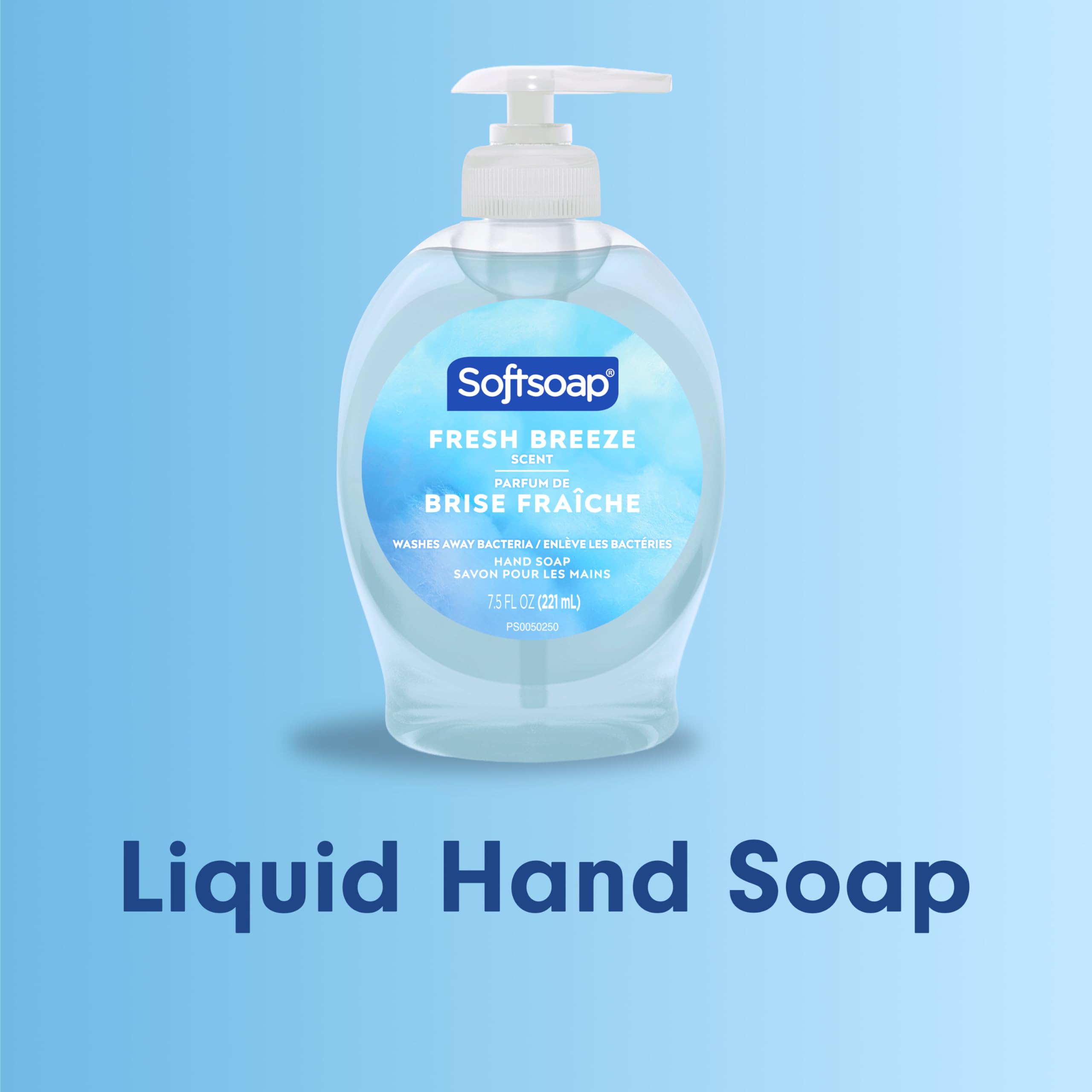 Softsoap Liquid Hand Soap, Fresh Breeze - 7.5 Fl Oz (Pack of 6) | Paraben-Free, Phthalate-Free, Washes Away Germs, Bathroom Hand Soap, Kitchen Hand Soap, Daily Handwashing, Gentle on Hands