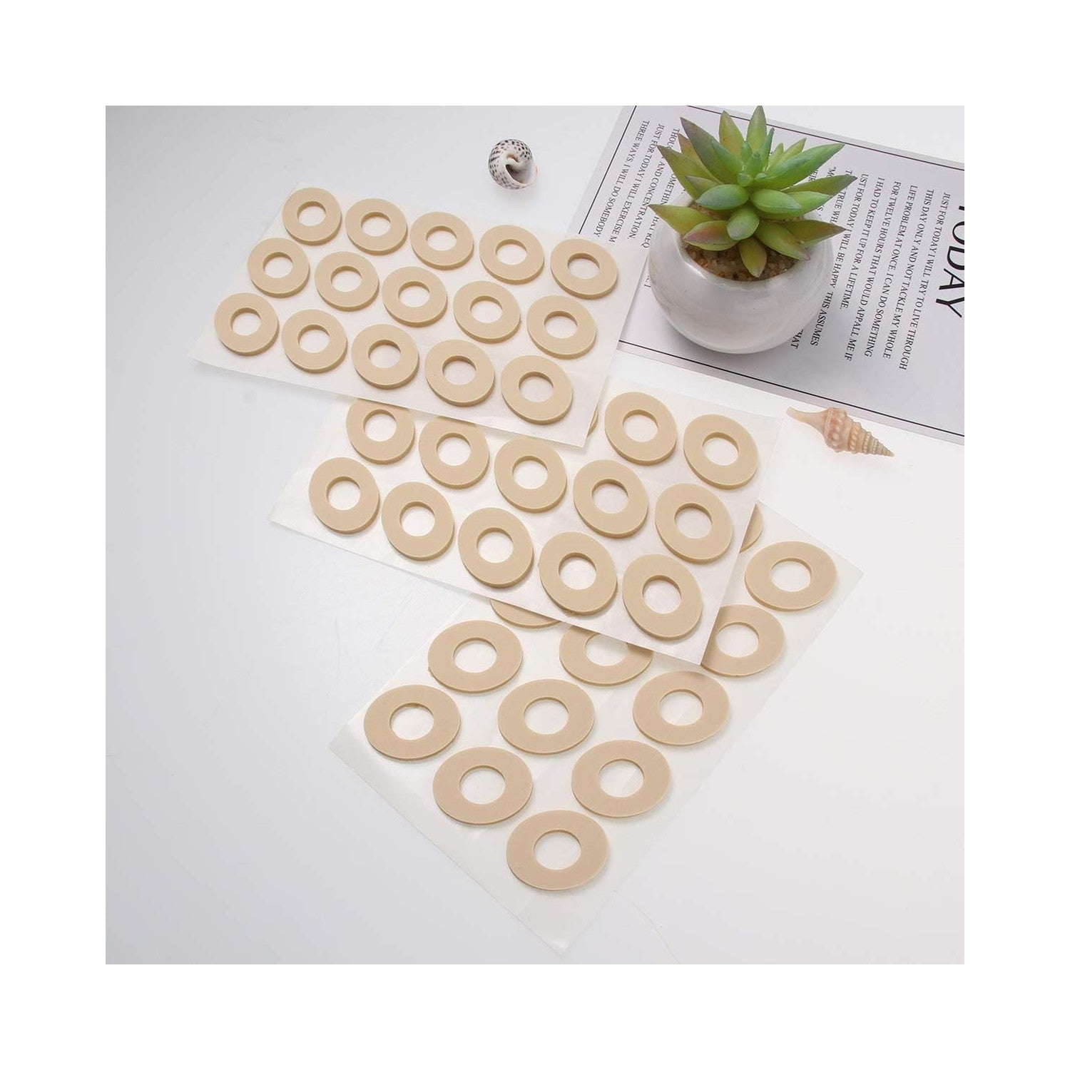 Buy now Healifty Callus Cushions Foam Corn Pads Waterproof Toe Protectors 45Pcs at indiglob india