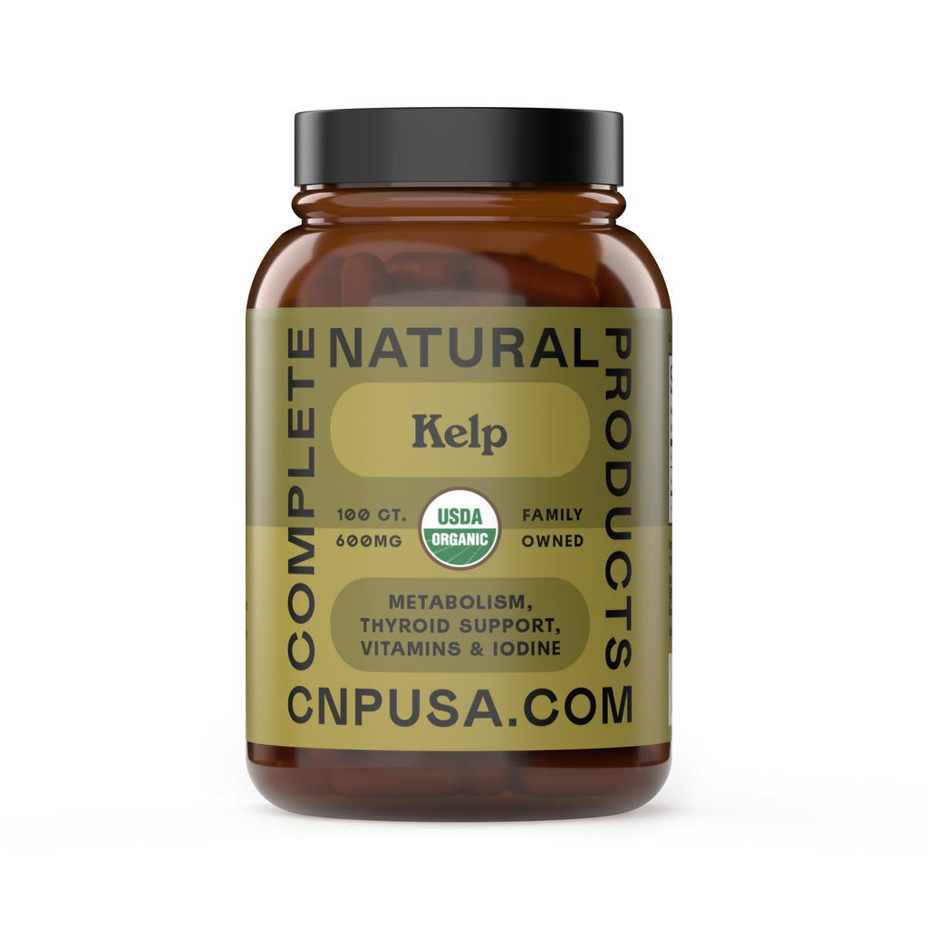 CNP | Icelandic Sea Kelp Capsules 600mg - Iodine, Thyroid Support Pills