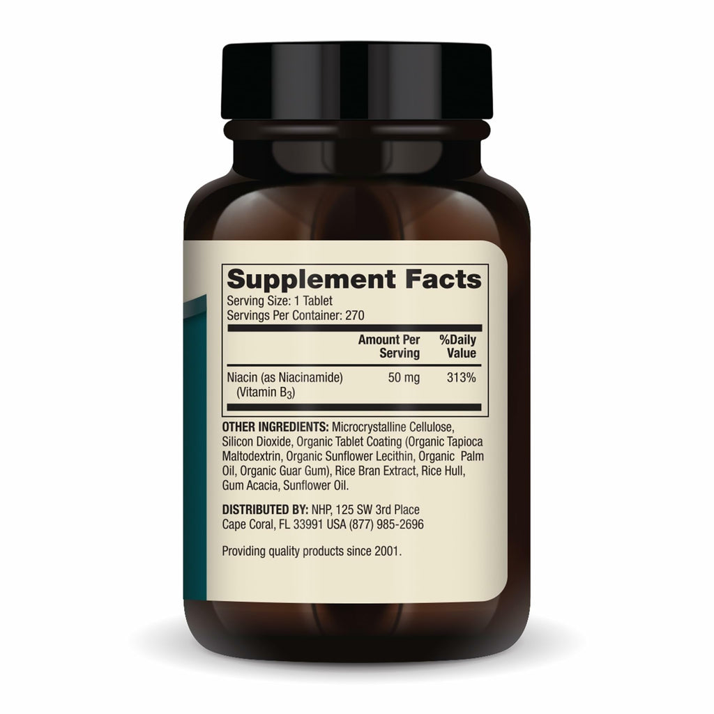 Dr. Mercola Niacinamide Vitamin B3, 50 mg, 270 Tablets (90 Servings)